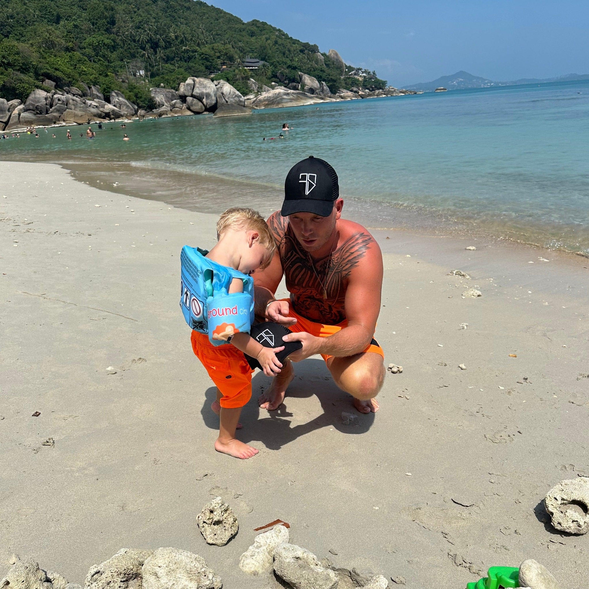 SAMUI zwembroek | oranje - KIDS - Frenky S -Vader en zoon kleding