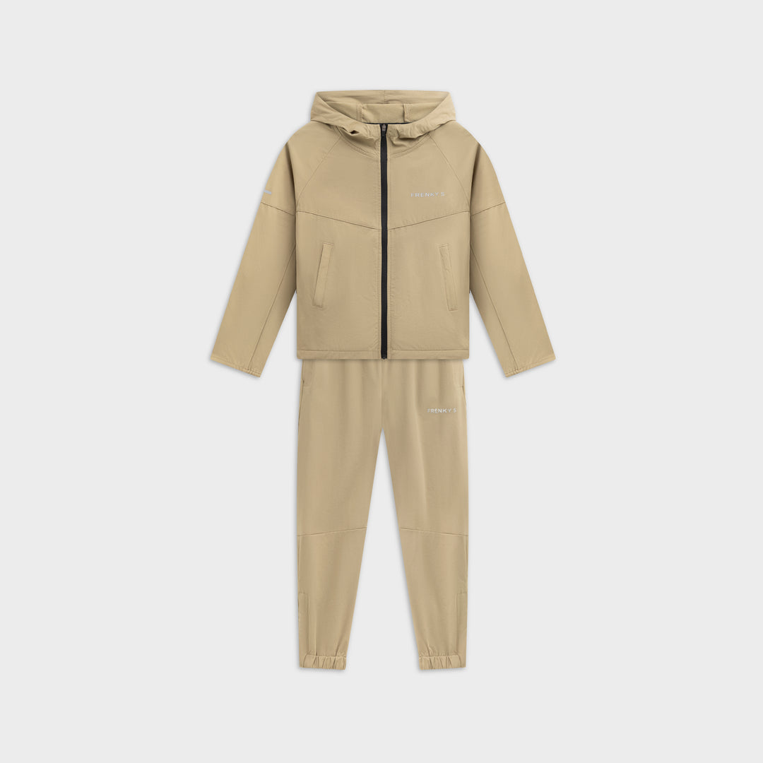 Kinder trainingspak jongens beige Active suit Frenky S, jacket en pants