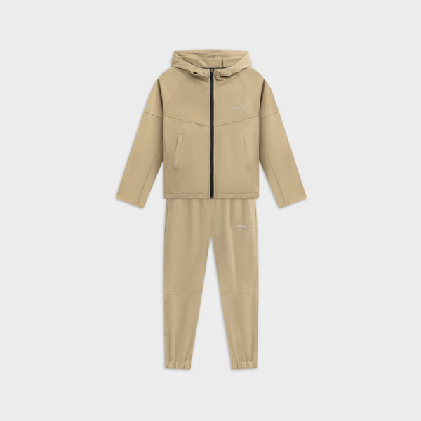 Kinder trainingspak jongens beige Active suit Frenky S, jacket en pants