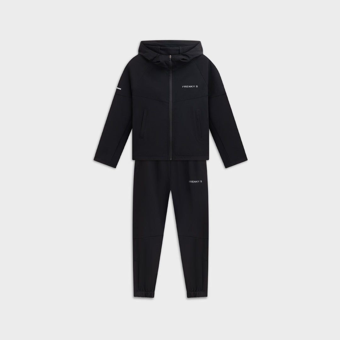 Kinder trainingspak jongens zwart Active suit Frenky S, jacket en pants