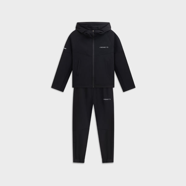 Kinder trainingspak jongens zwart Active suit Frenky S, jacket en pants