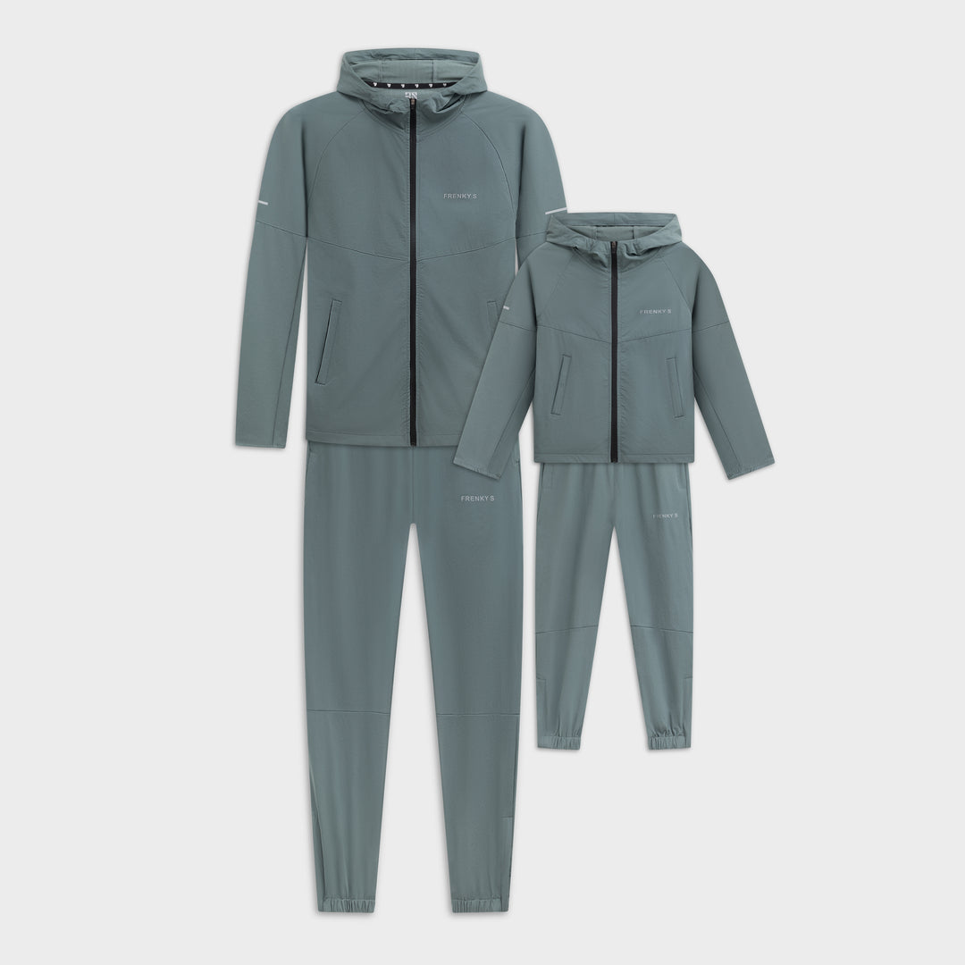 Vader en zoon trainingspak blauw Active suit Frenky S, matching set