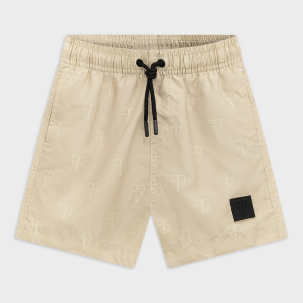 SAMUI zwembroek | beige met logo - KIDS