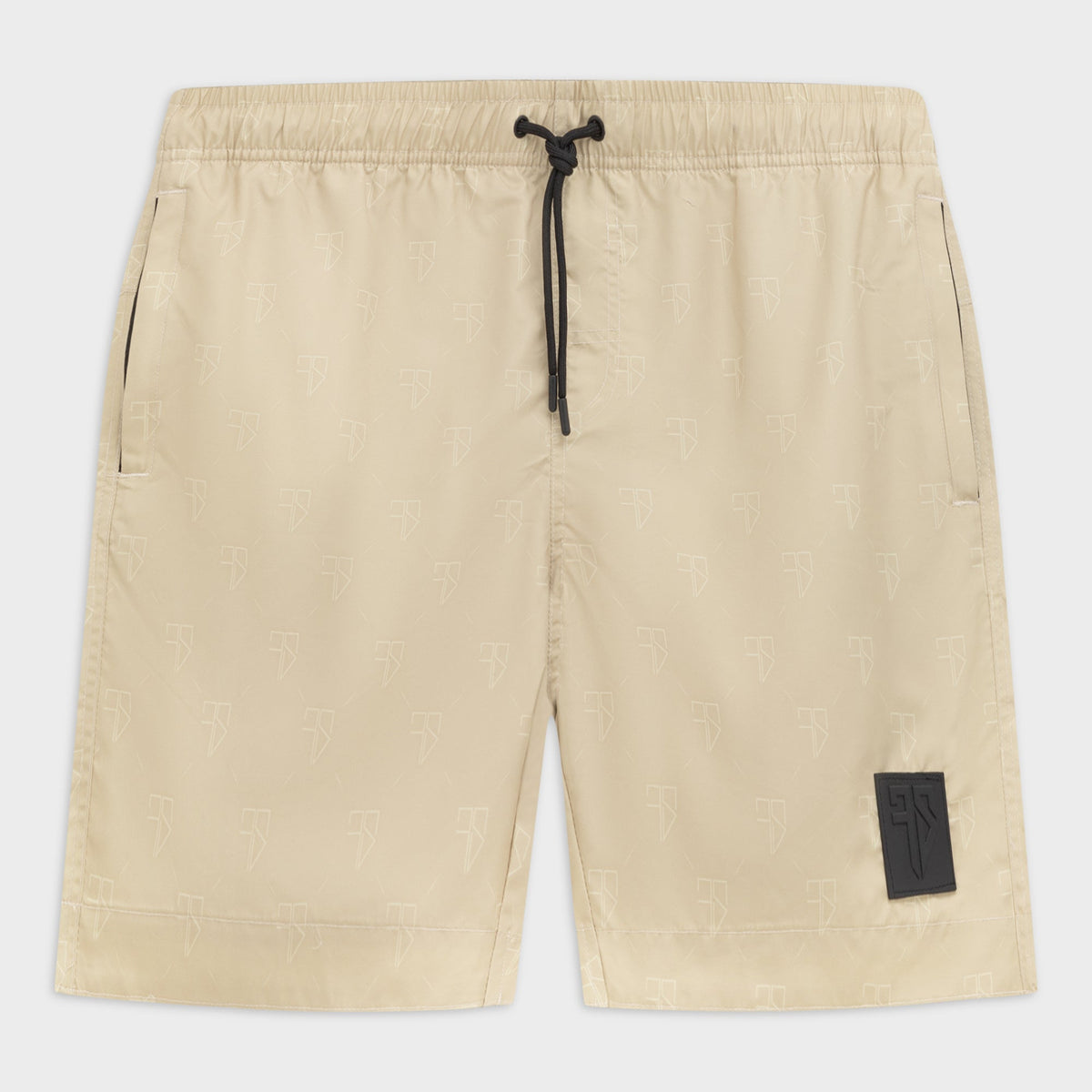 Heren zwembroek beige FS logoprint limited edition Frenky S Samui