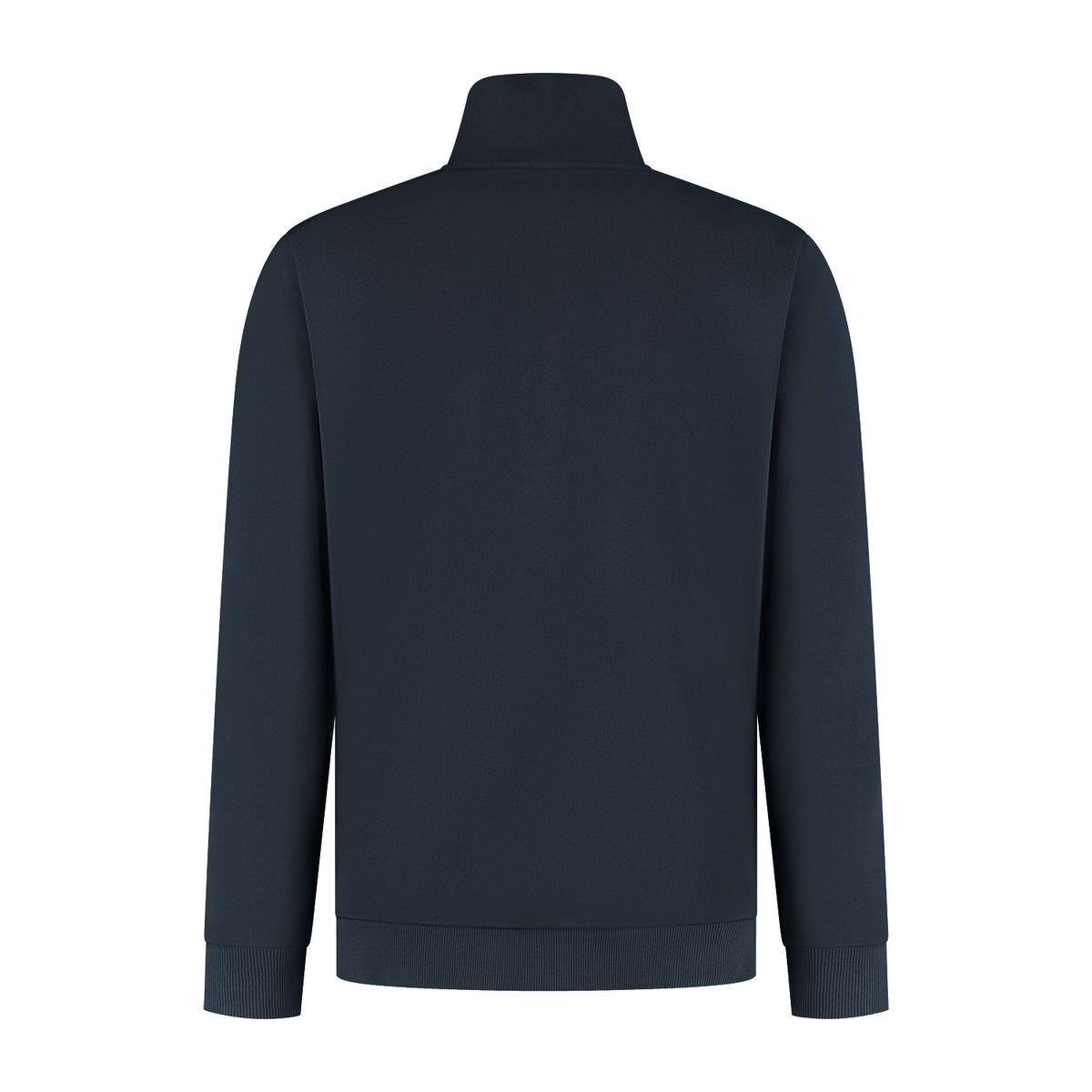 LUNIO Pullover mit halbem Reißverschluss | Dunkelblau - VATER &amp; SOHN