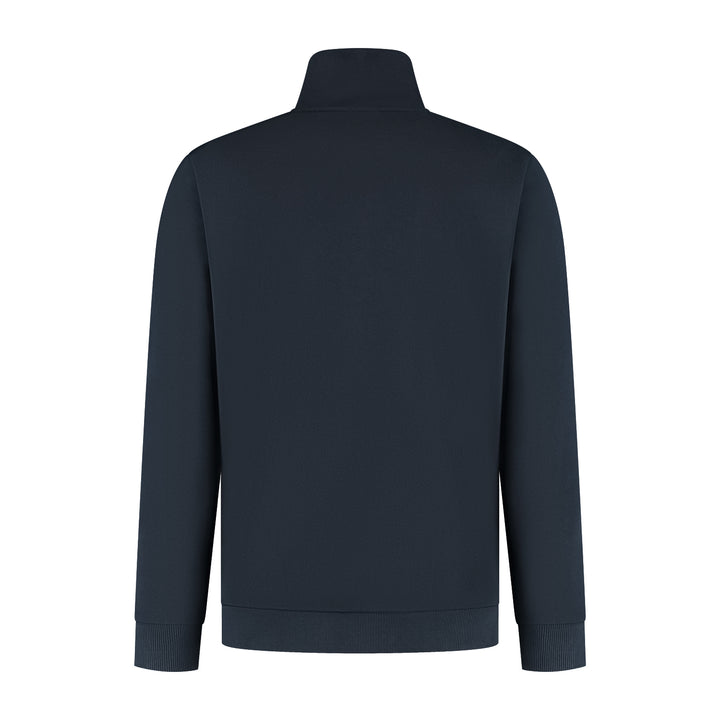 LUNIO halfzip Sweater | donkerblauw - VADER & ZOON