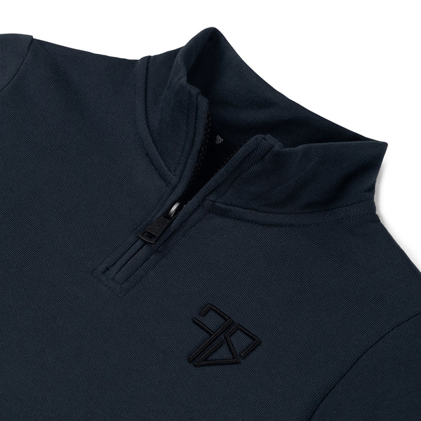 LUNIO Halbzip-Pullover | Dunkelblau - KINDER