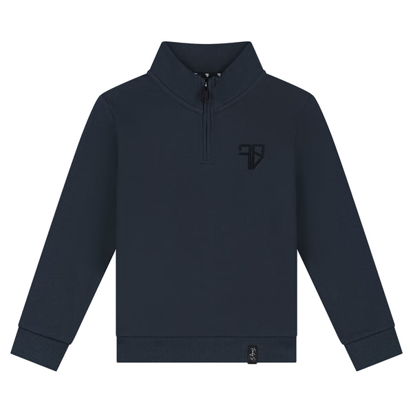 LUNIO Halbzip-Pullover | Dunkelblau - KINDER