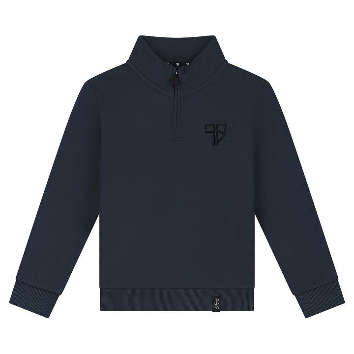 LUNIO halfzip Sweater | donkerblauw - KIDS