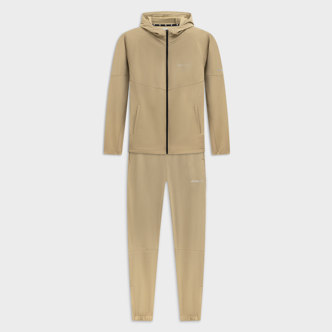 Heren trainingspak beige Active suit Frenky S, jacket en pants