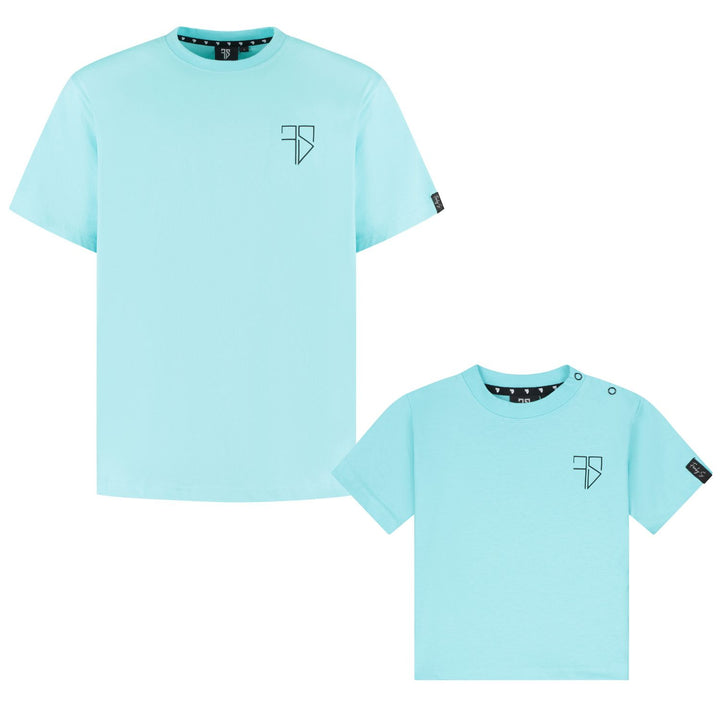 RIO t-shirt | aqua blauw - VADER & ZOON