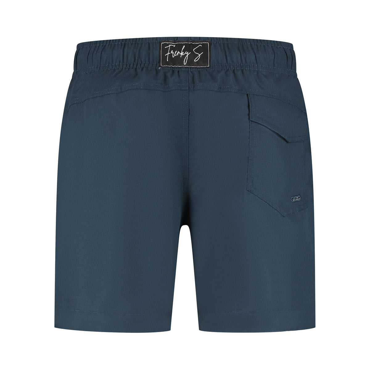 Heren Samui zwembroek navy blauw met ritszakken, draagbaar als short