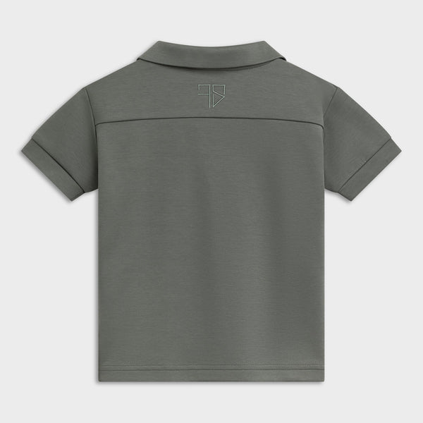 Groene scuba polo kids detail