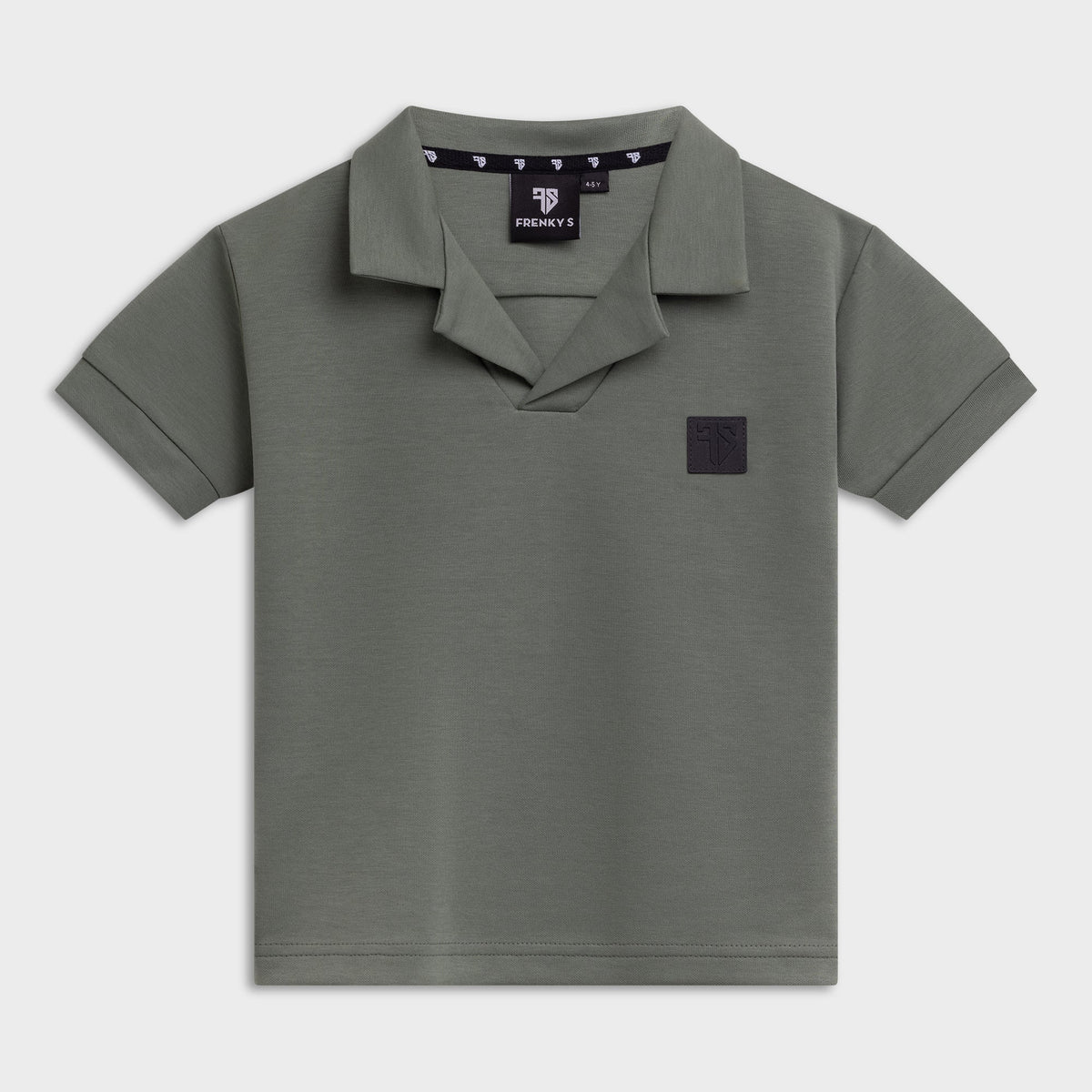 Jongens polo groen SCUBA reverse collar logo-patch Frenky S