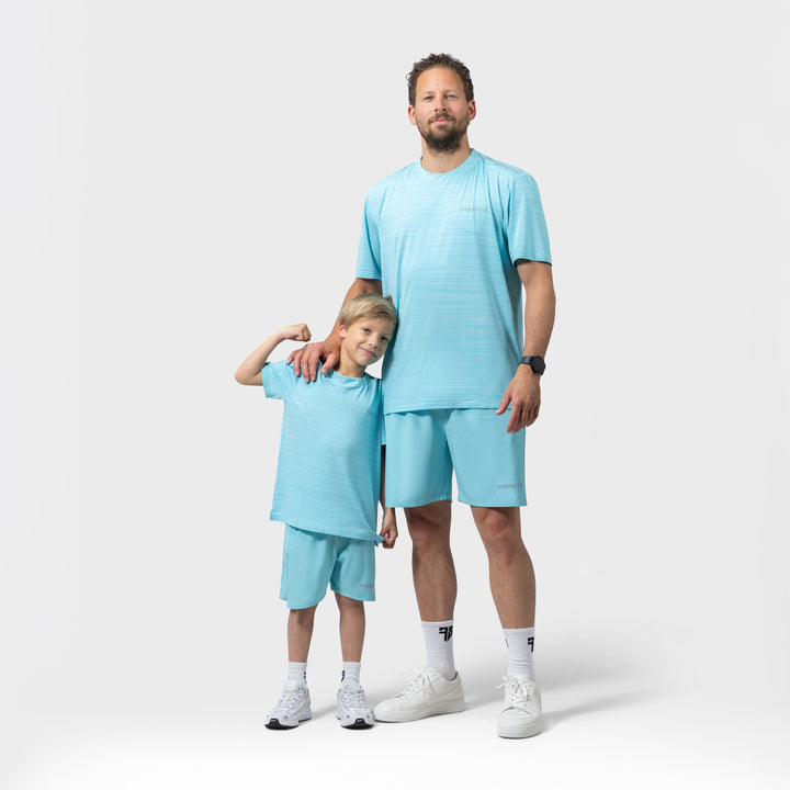 Active t-shirt + short | blauw - VADER+ZOON