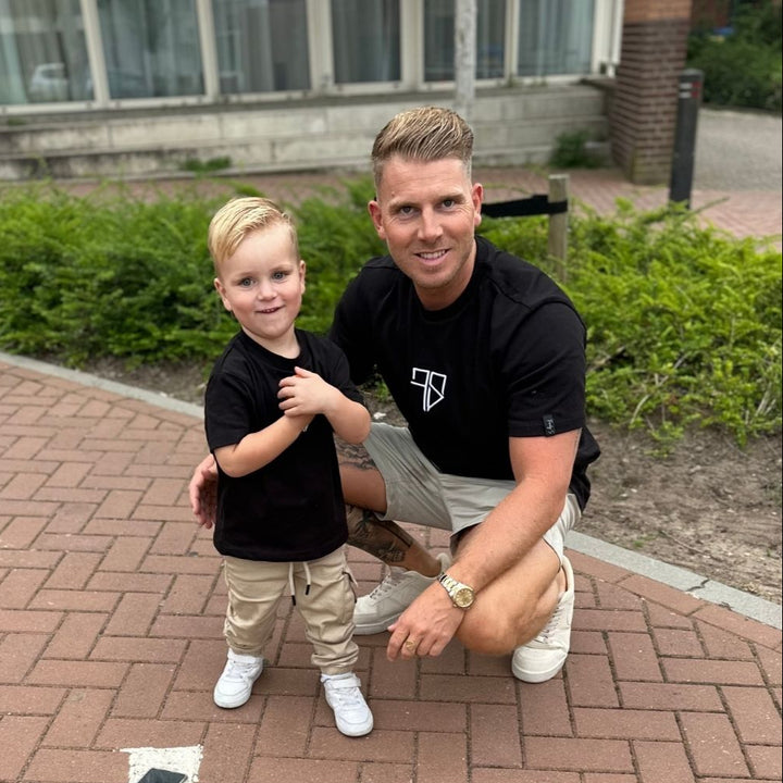 vader en zoon t-shirt twinning