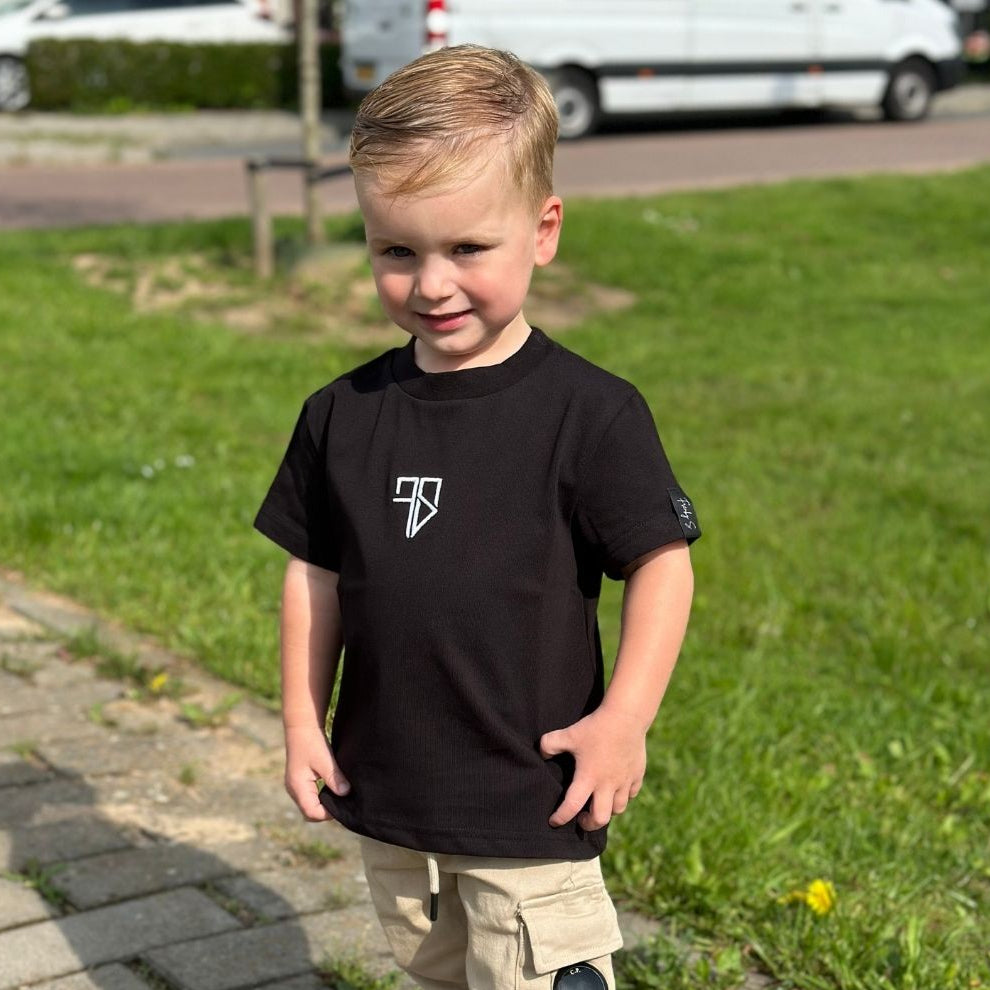 vader en zoon t-shirt zwart