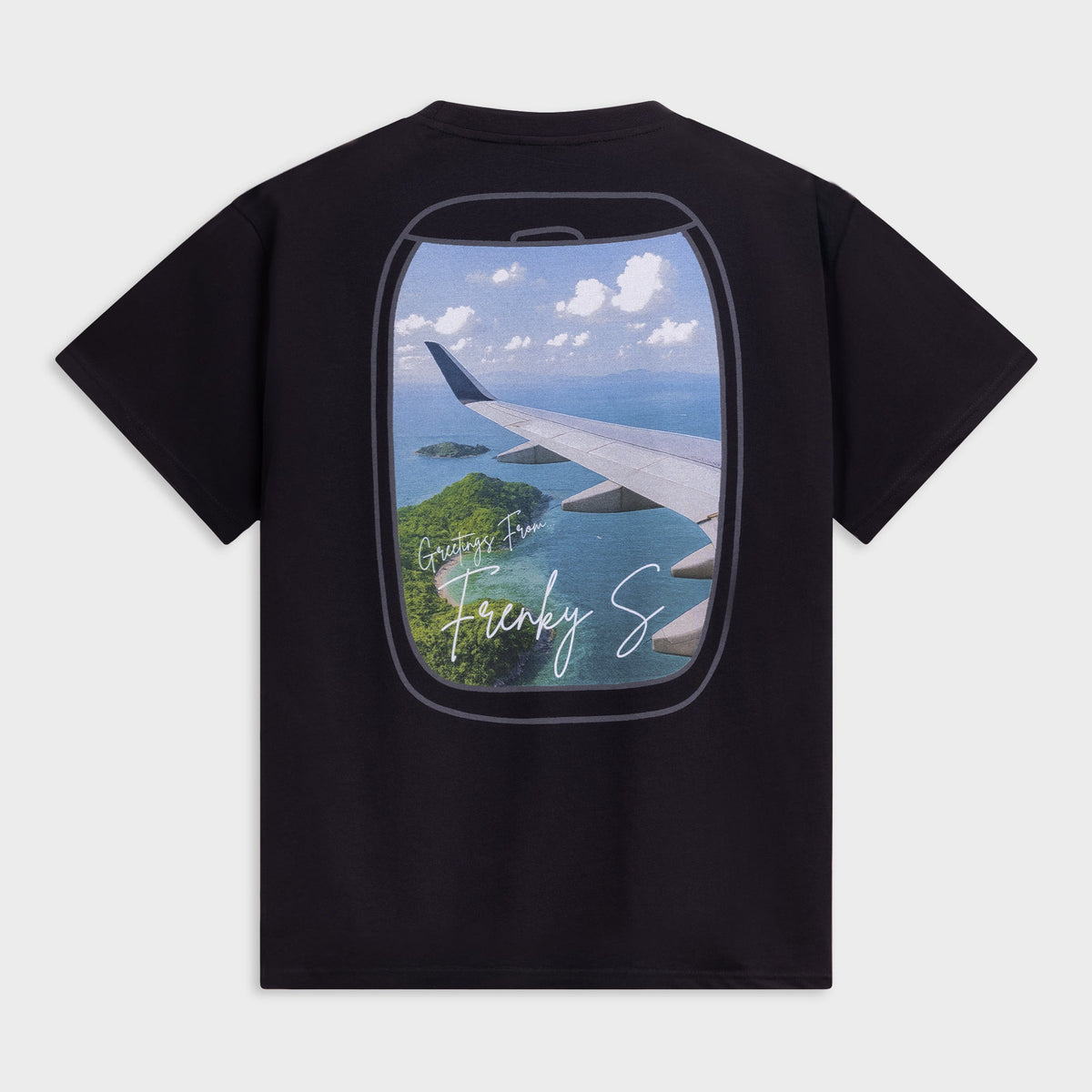 Kinder t-shirt jongens zwart TRAVEL rugprint Koh Samui Frenky S