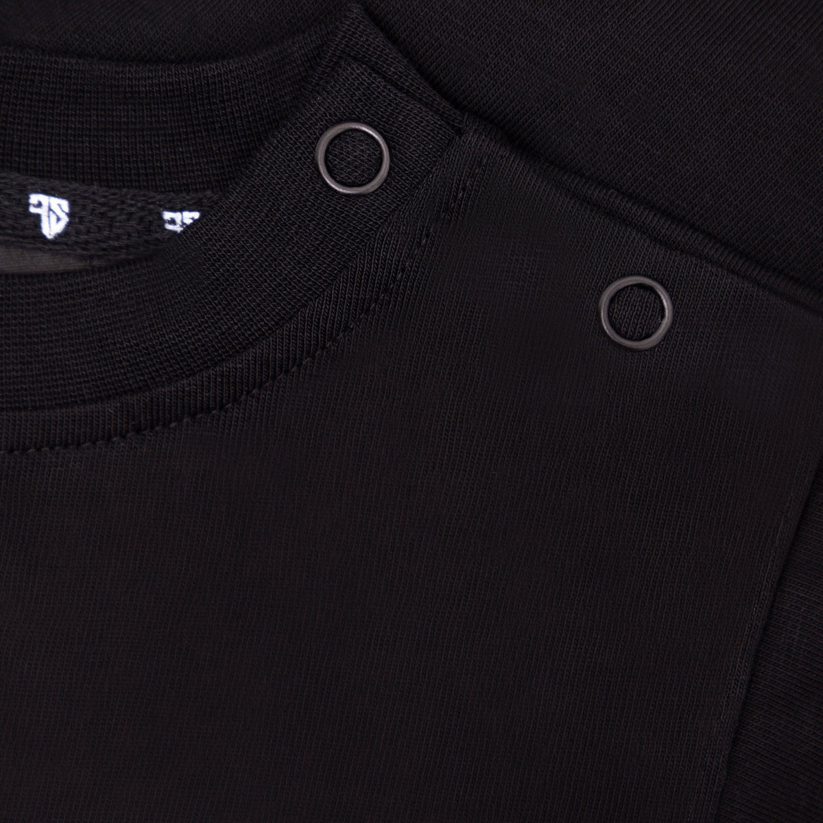 Zwart TRAVEL t-shirt kids rugprint detail