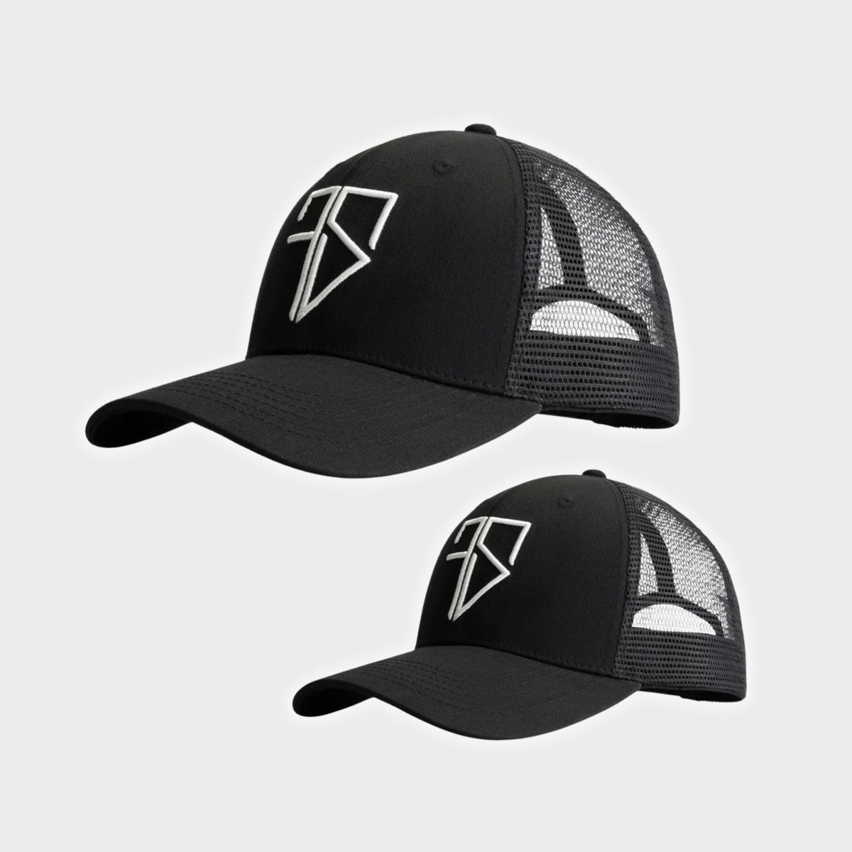 Vader en zoon trucker pet zwart matching set Frenky S