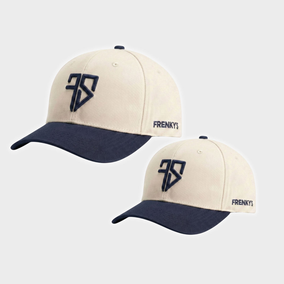 Vader en zoon baseball snapback crème blauw matching set Frenky S