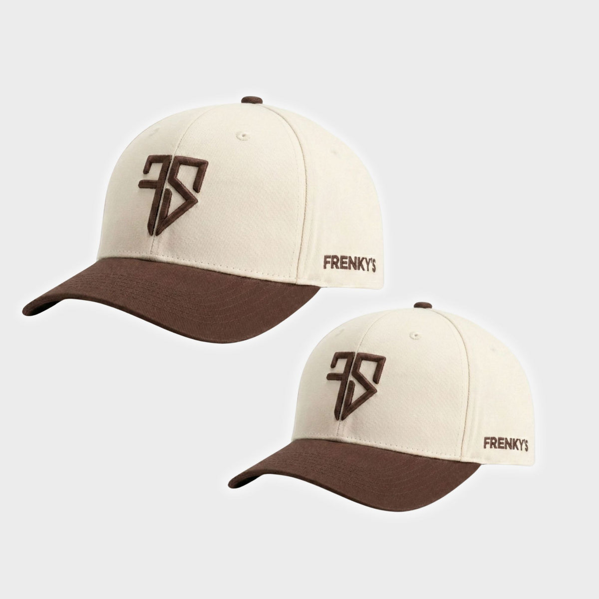 Vader en zoon baseball snapback bruin crème matching set Frenky S
