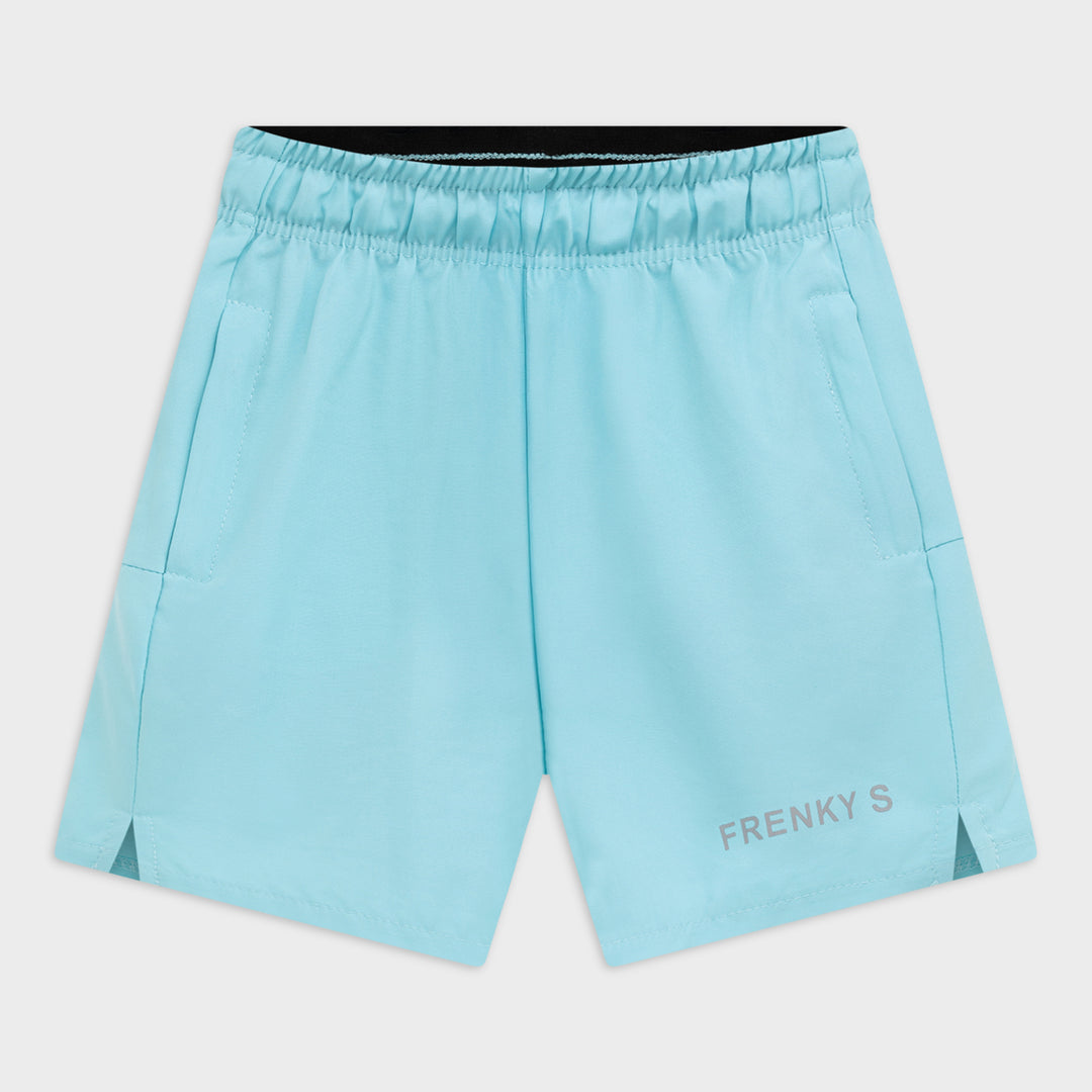 Active t-shirt + short | blauw - KIDS