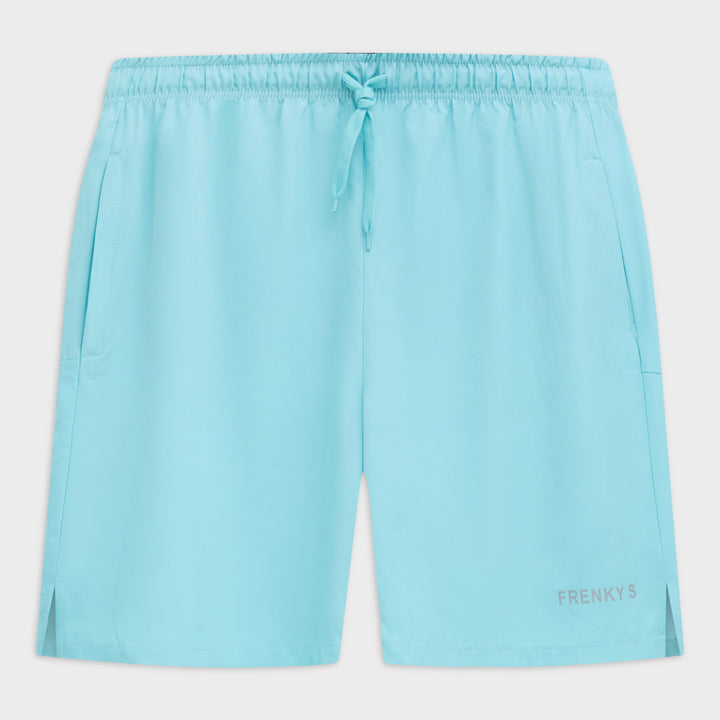 Blauwe heren Active short, vooraanzicht