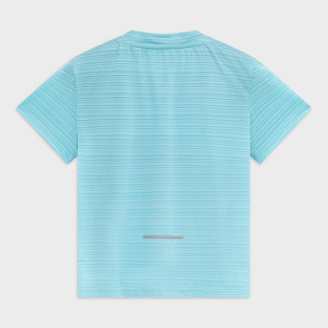 Active t-shirt + short | blauw - KIDS