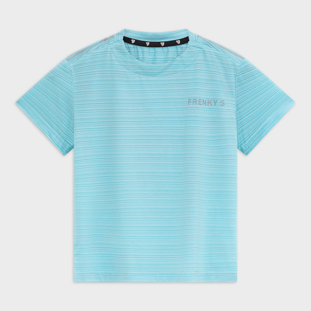 Active t-shirt + short | blauw - KIDS