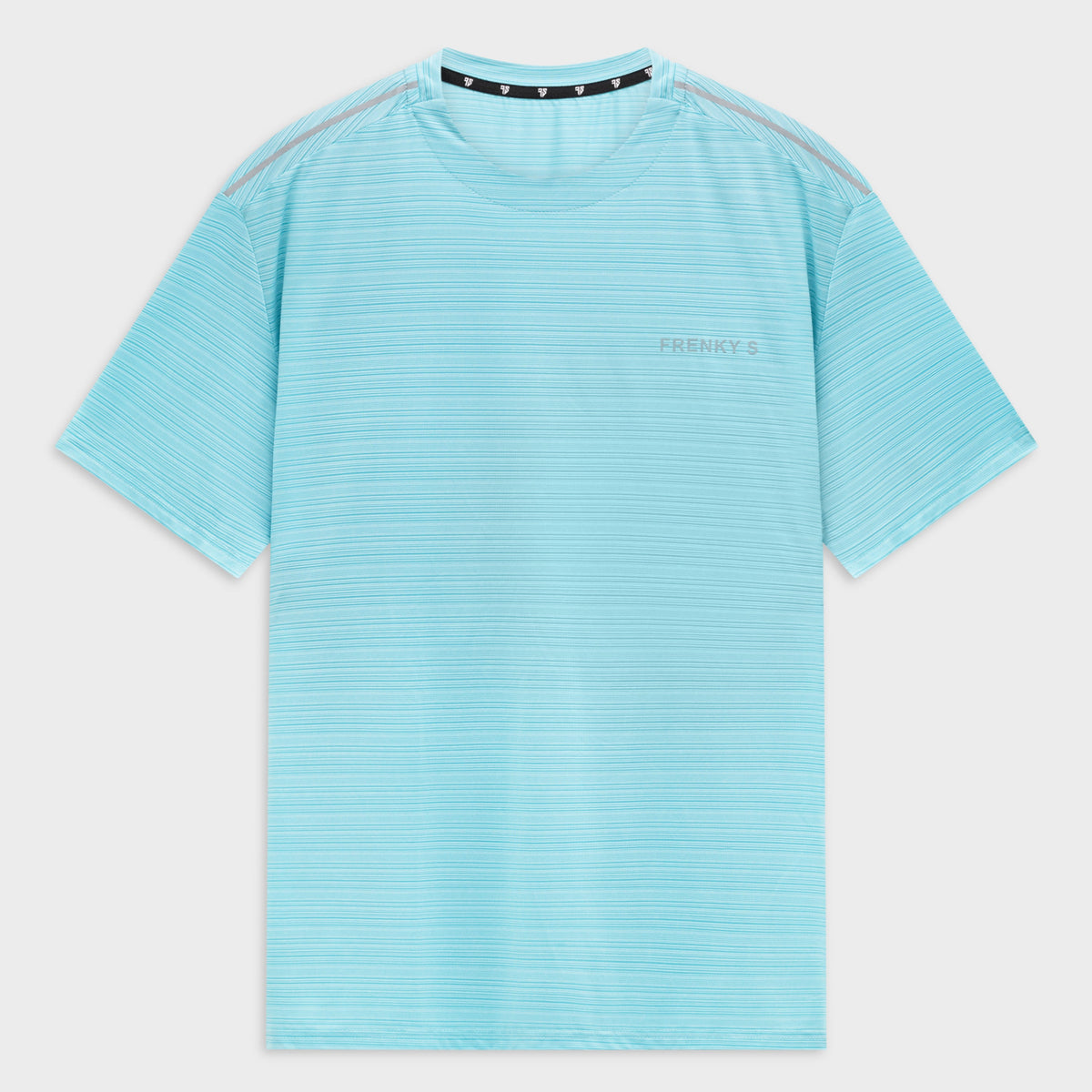Blauw heren Active t-shirt, vooraanzicht