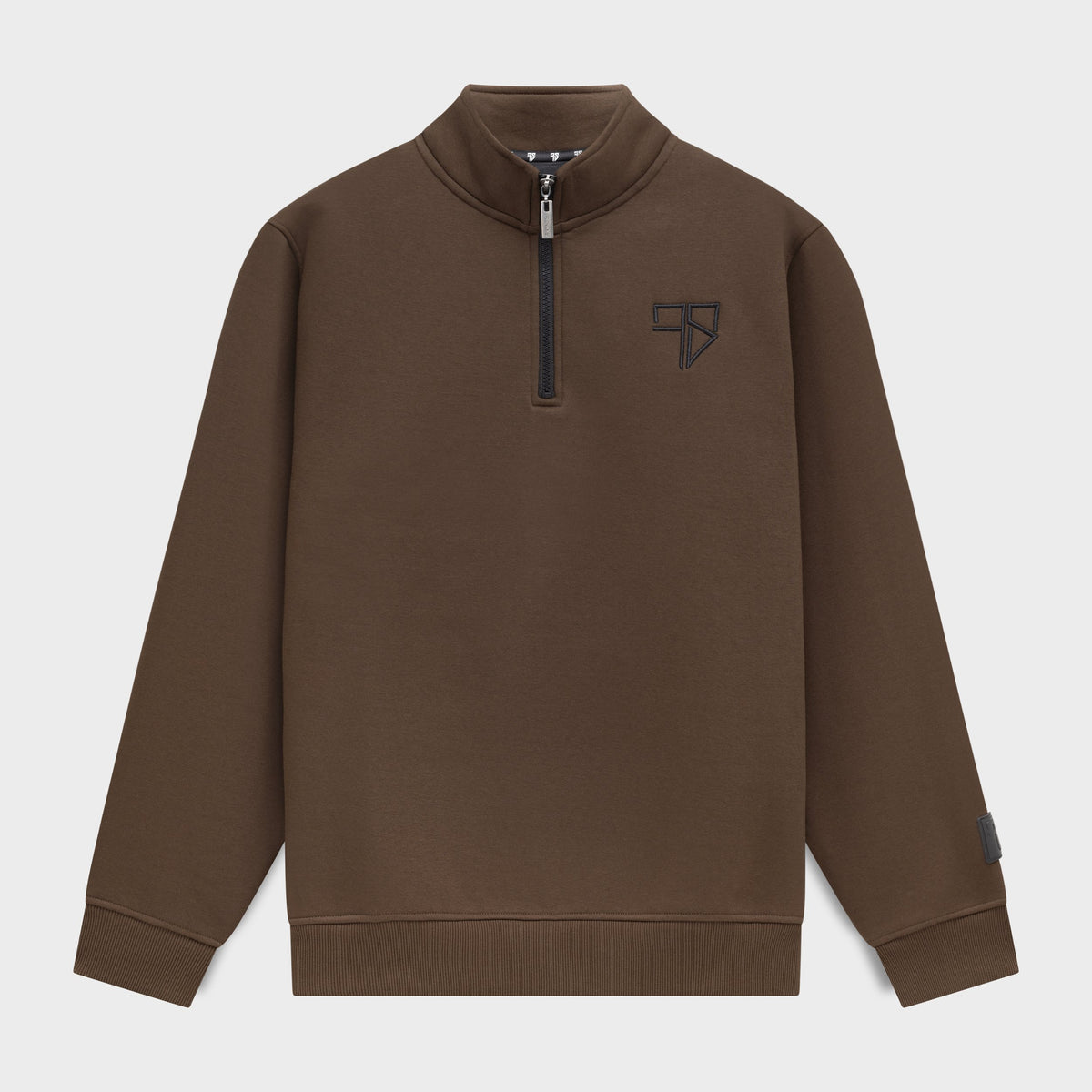 Club Tracksuit half zip sweater mocca bruin heren van Frenky S