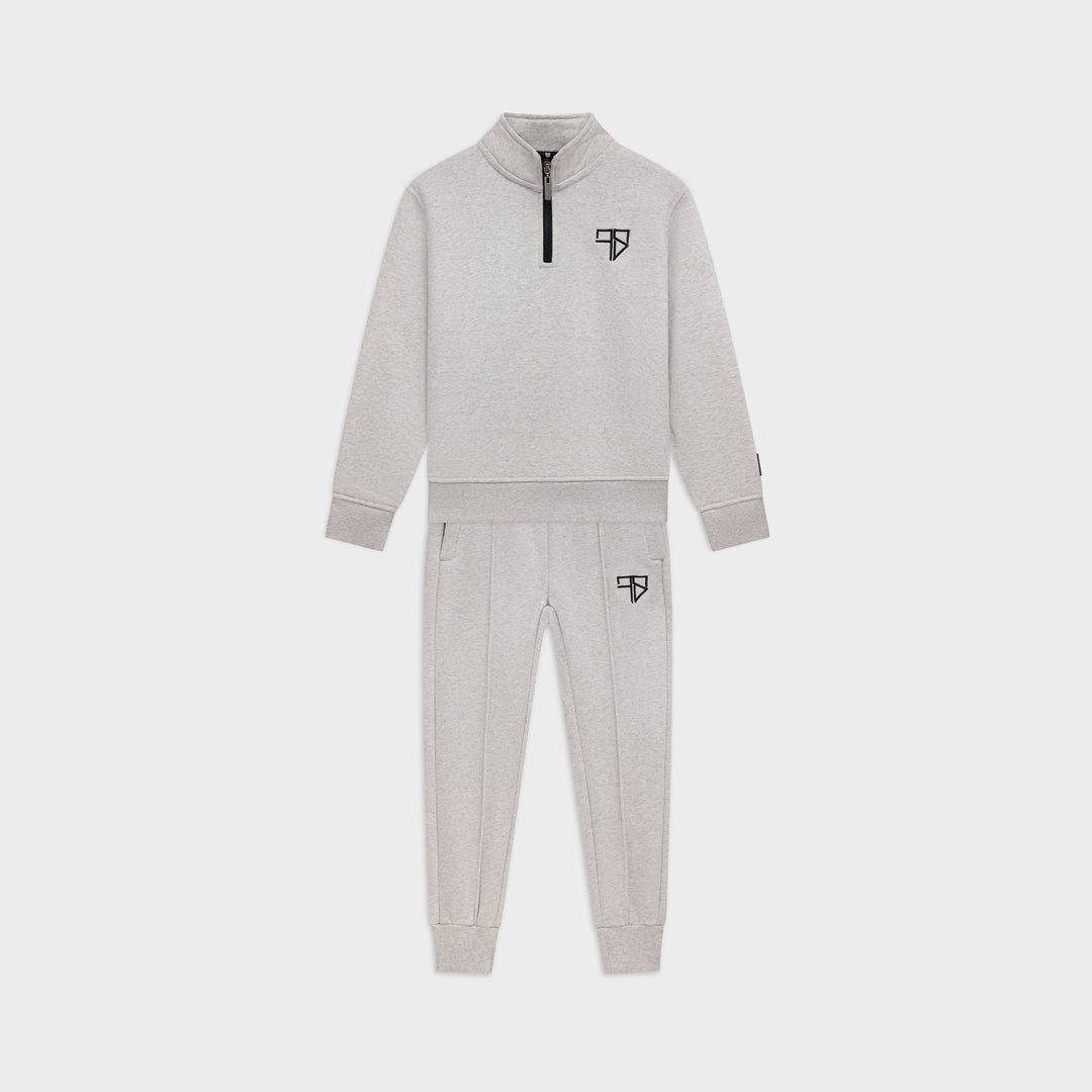Kinder Club Tracksuit grijs: trainingspak met half zip voor jongens van Frenky S