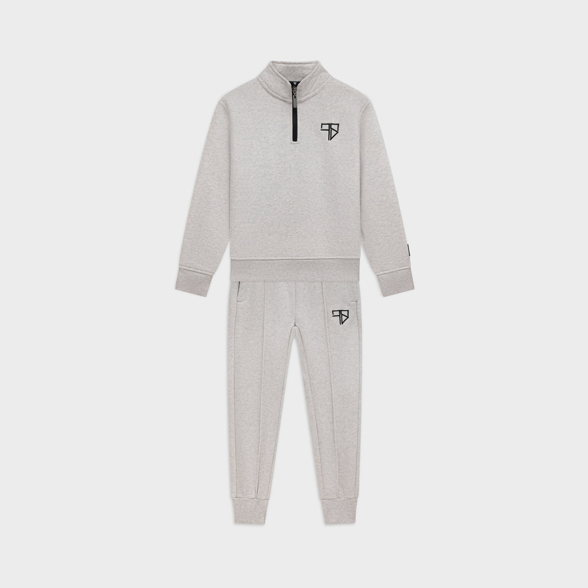 Kinder Club Tracksuit grijs: trainingspak met half zip voor jongens van Frenky S
