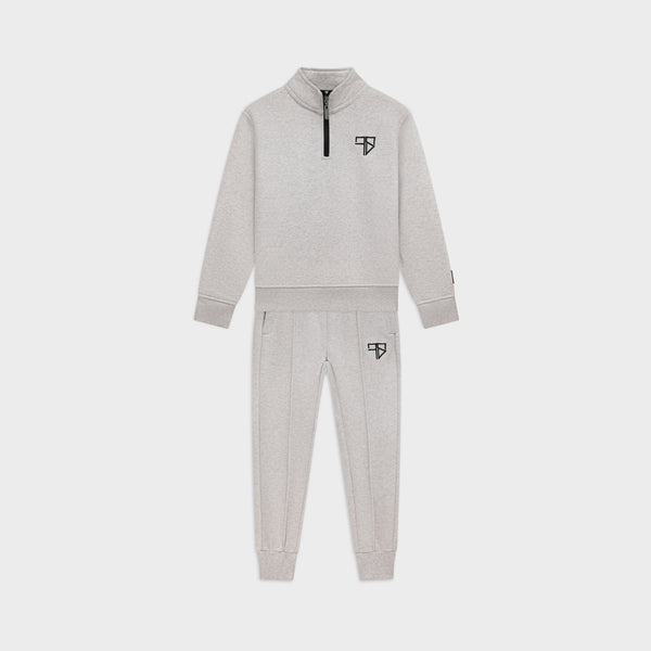 Kinder Club Tracksuit grijs: trainingspak met half zip voor jongens van Frenky S