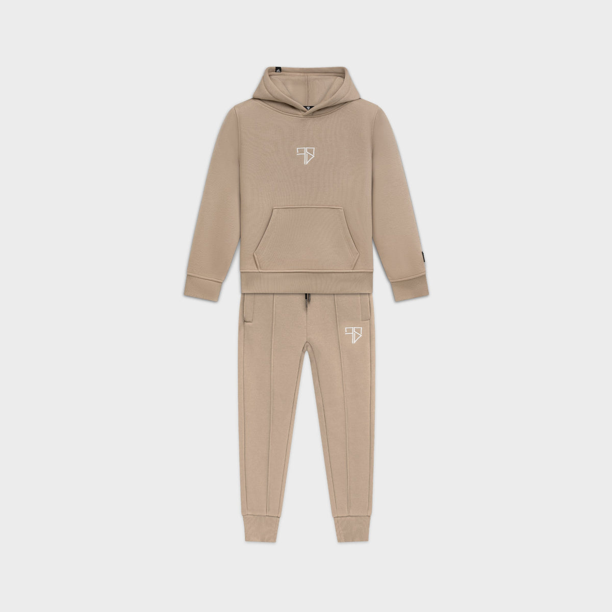 Kinder Enzo Tracksuit beige: trainingspak met capuchon voor jongens van Frenky S