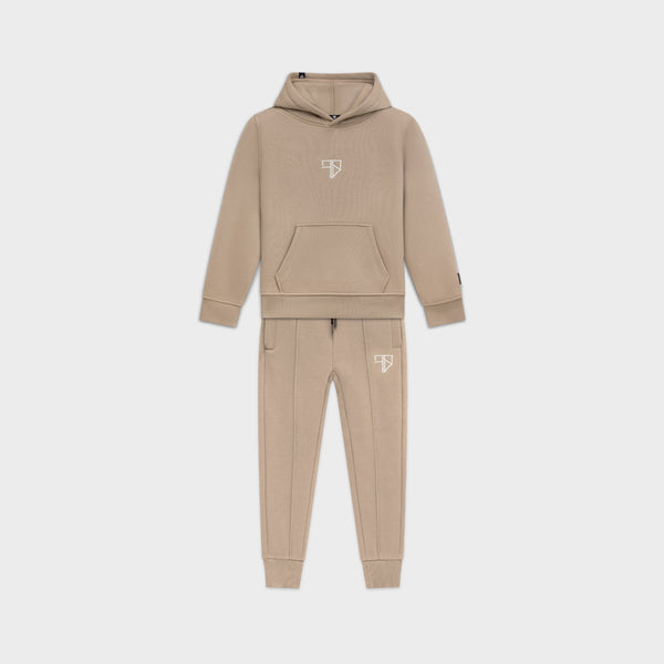 Kinder Enzo Tracksuit beige: trainingspak met capuchon voor jongens van Frenky S