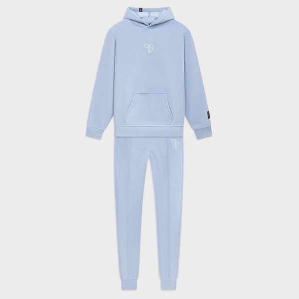 Heren Enzo Tracksuit lichtblauw: trainingspak met capuchon (hoodie en pants) van Frenky S
