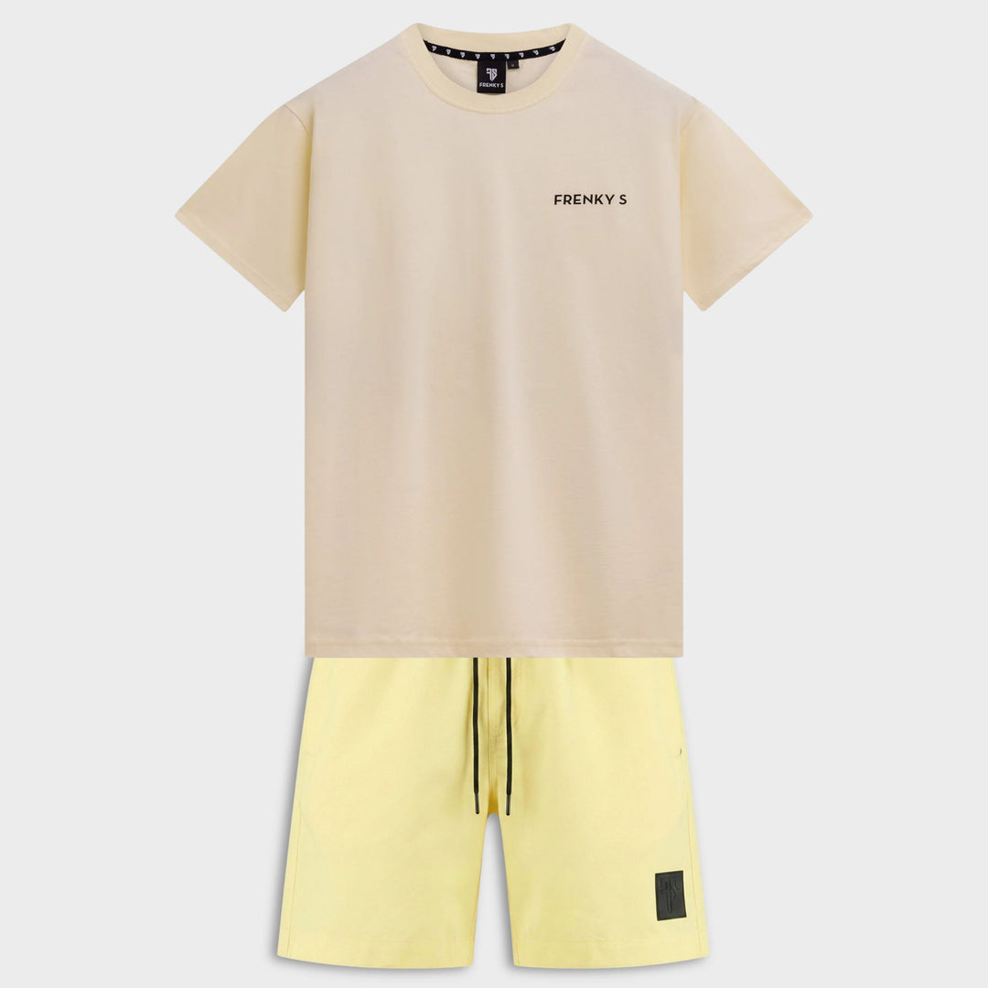 TWINSET zwembroek + t-shirt | geel - ADULT