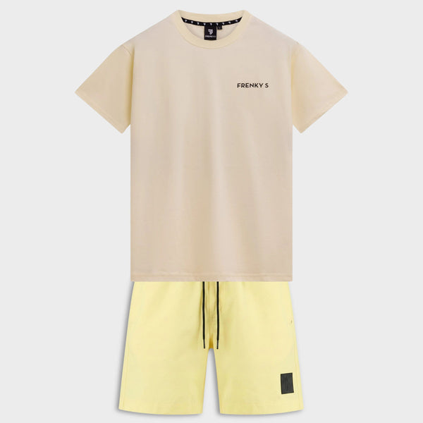 TWINSET zwembroek + t-shirt | geel - ADULT