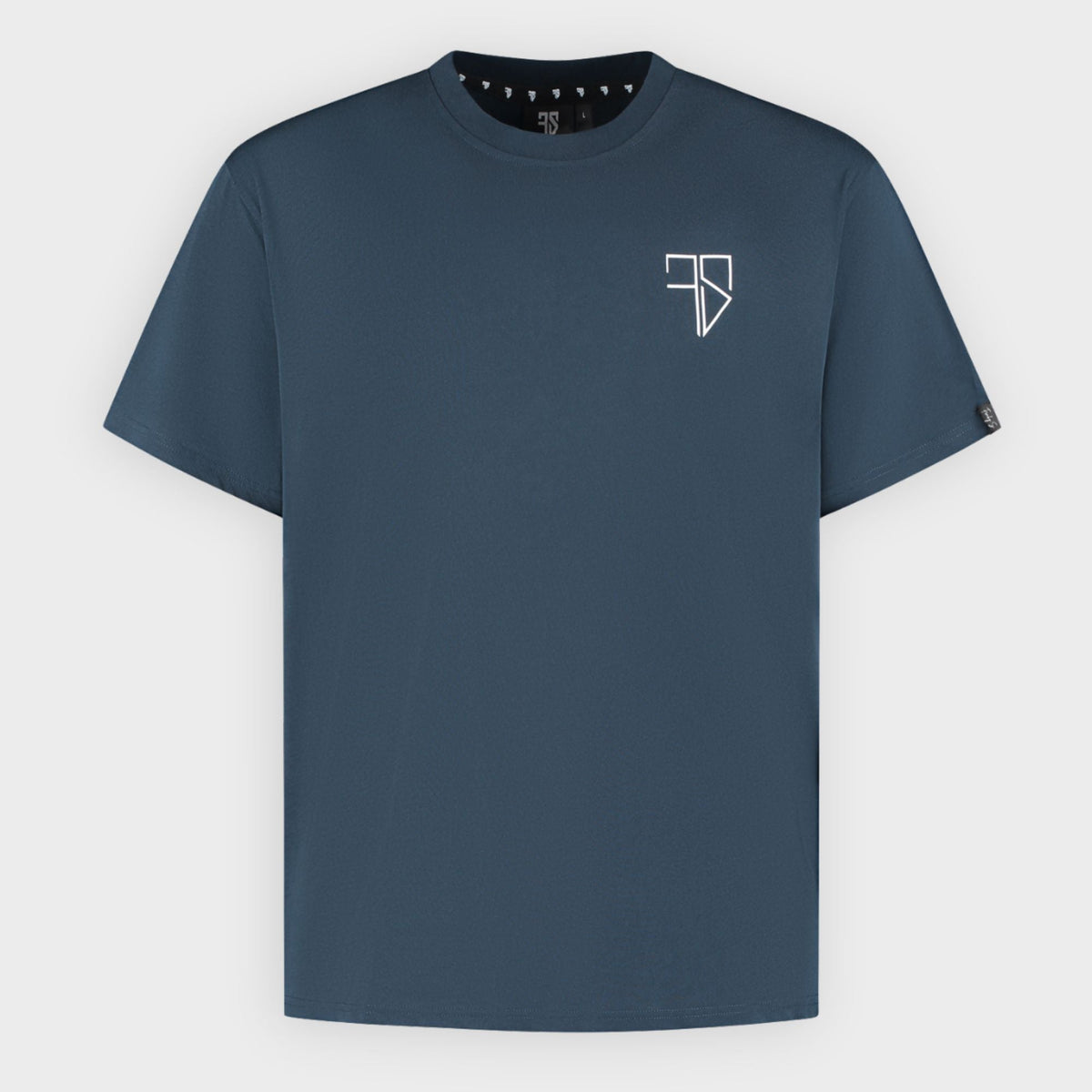 Heren t-shirt navy blauw RIO laserbedrukte rugprint Frenky S