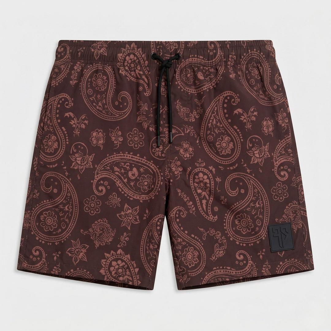 man draagt limited edition Batic bruine heren zwembroek van Frenky S