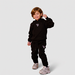 ENZO tracksuit with hoodie | black - KIDS