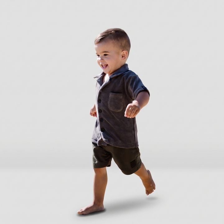 Bali shirt army groen kids