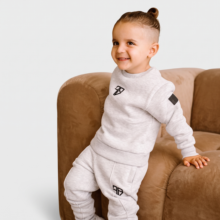 Nevio trainingspak grijs kids