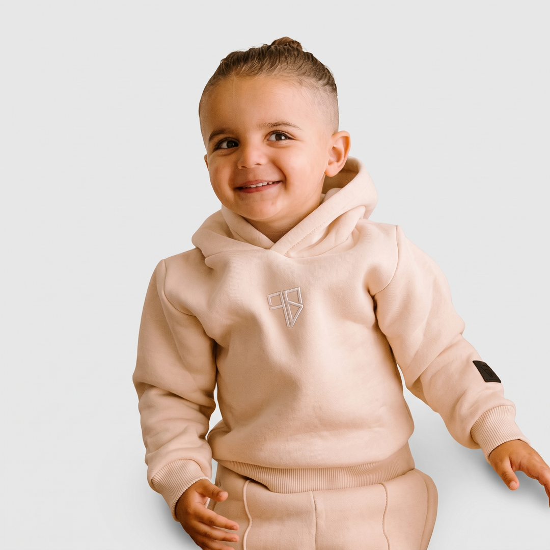 Enzo trainingspak licht beige kids