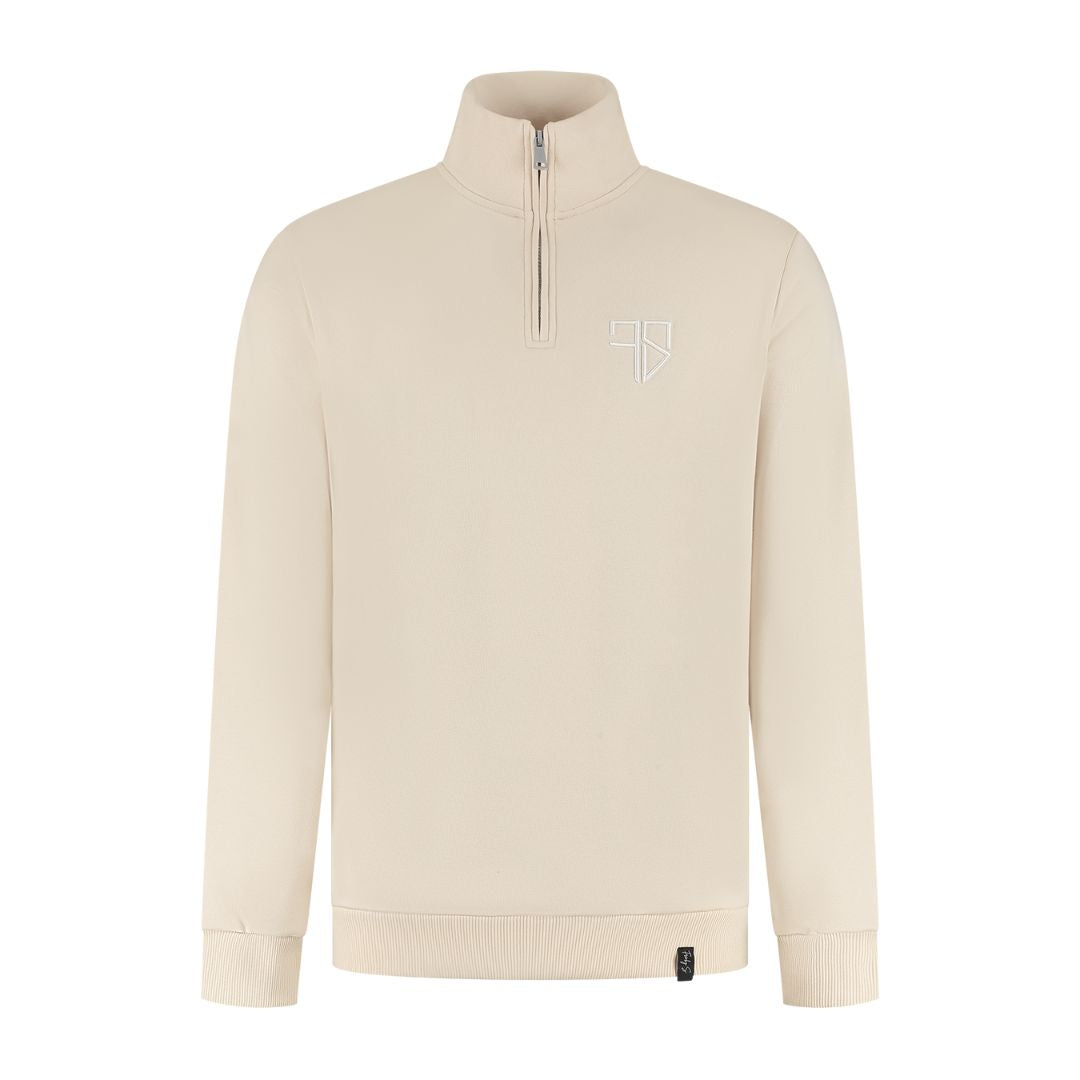 Halfzip Sweater Beige