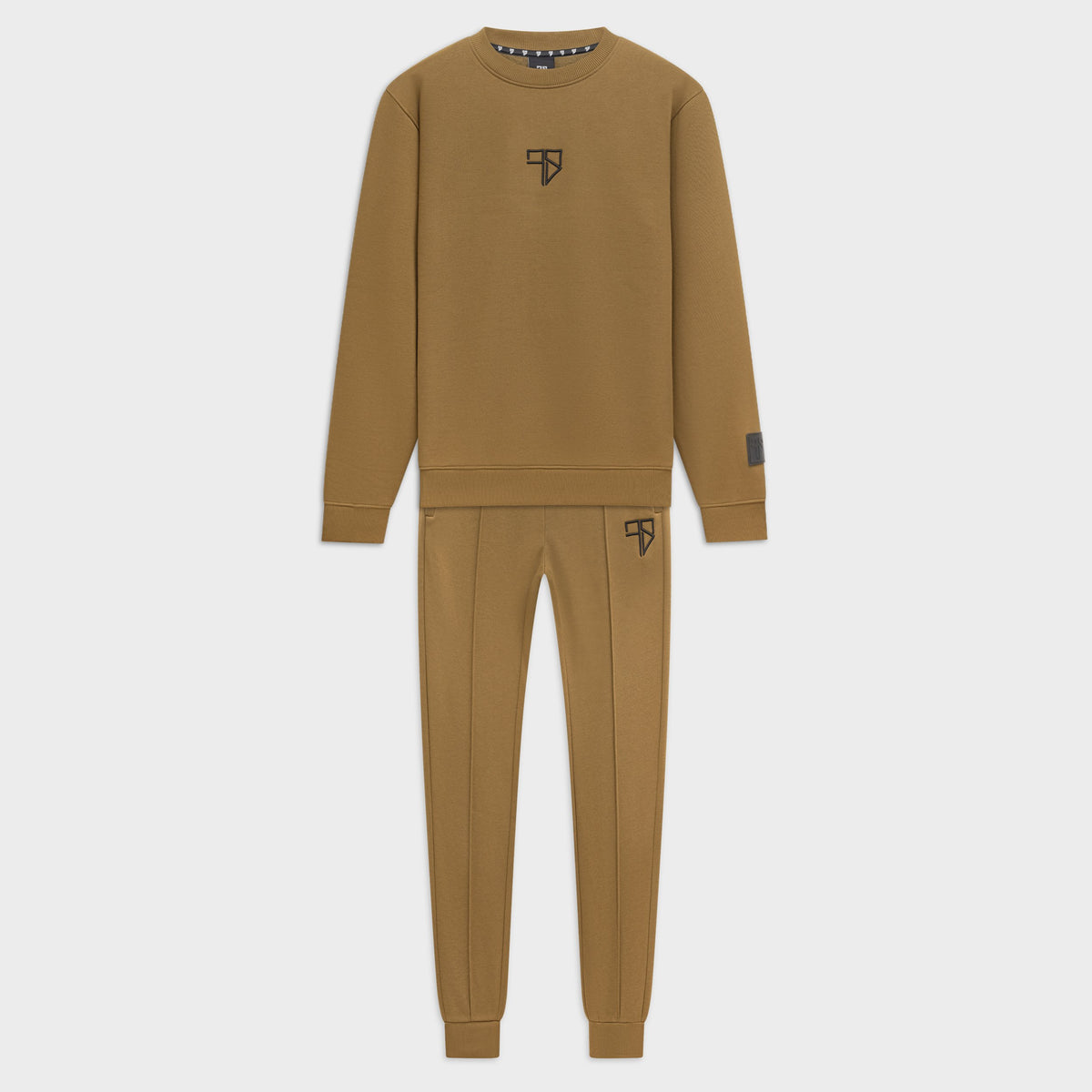 Heren Nevio Tracksuit army groen: trainingspak met sweater (sweater en pants) van Frenky S