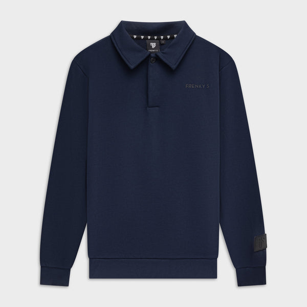 Polo sweater navy blauw heren van Frenky S