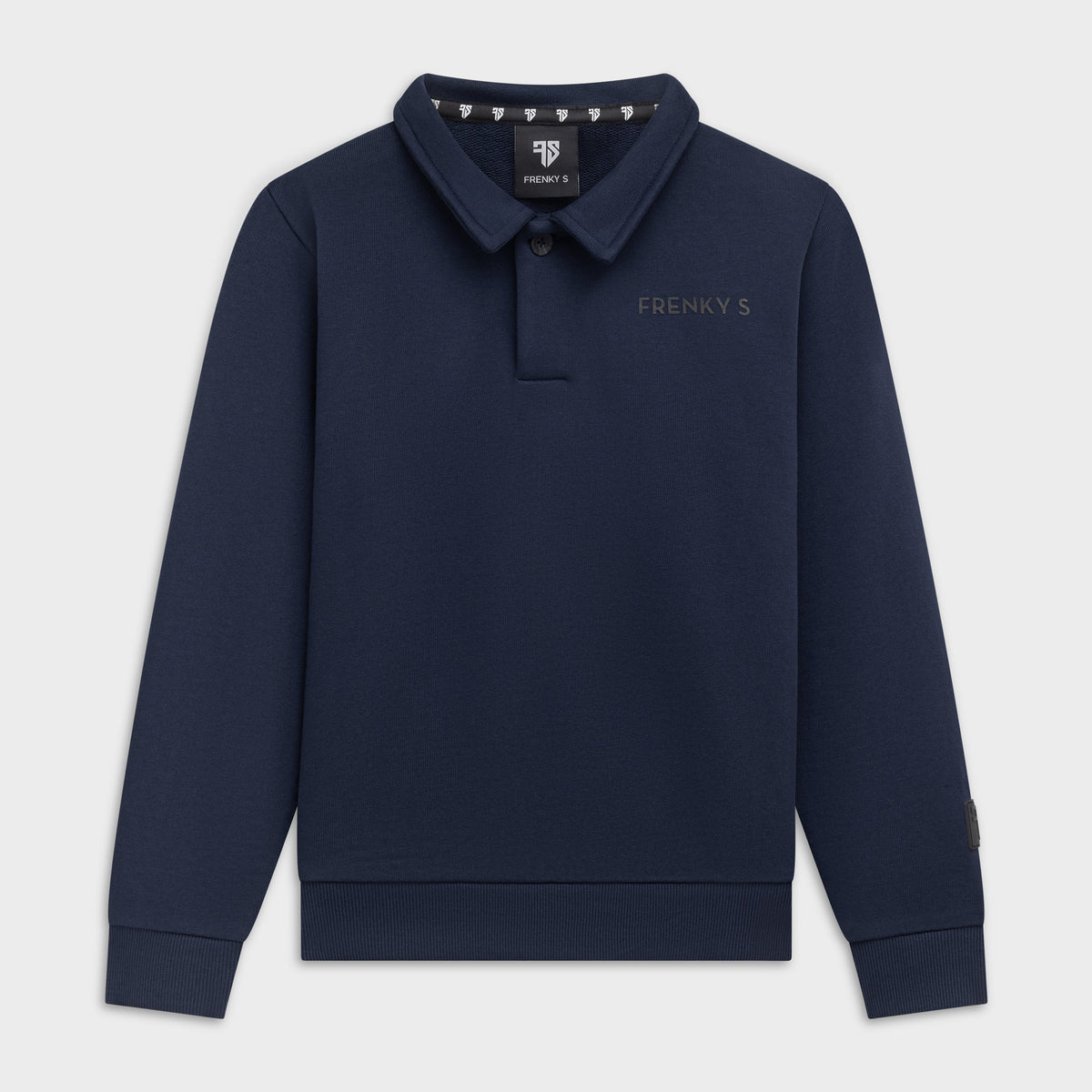 Polo sweater navy blauw kids van Frenky S